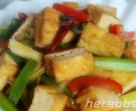 改良简单版的葱油烧豆腐