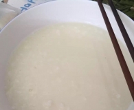 豆浆粥做法。